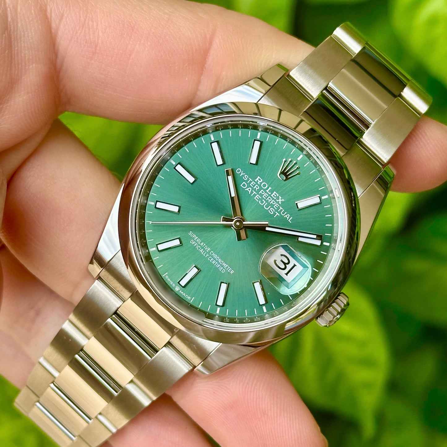 Datejust 36 Mint Green Ref 126200 2024