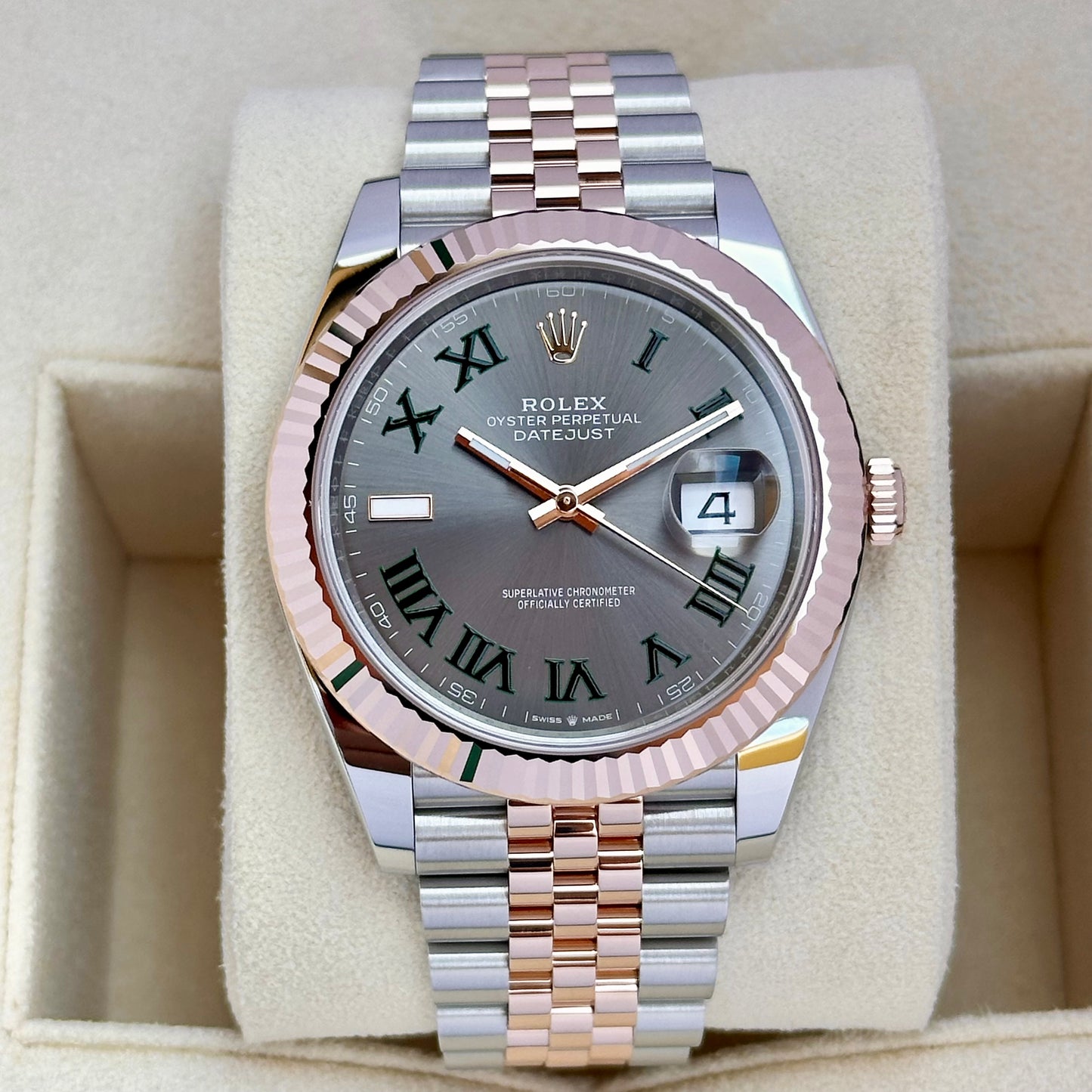 Datejust 41 Wimbledon Ref 126331 18K Rose Gold 2024