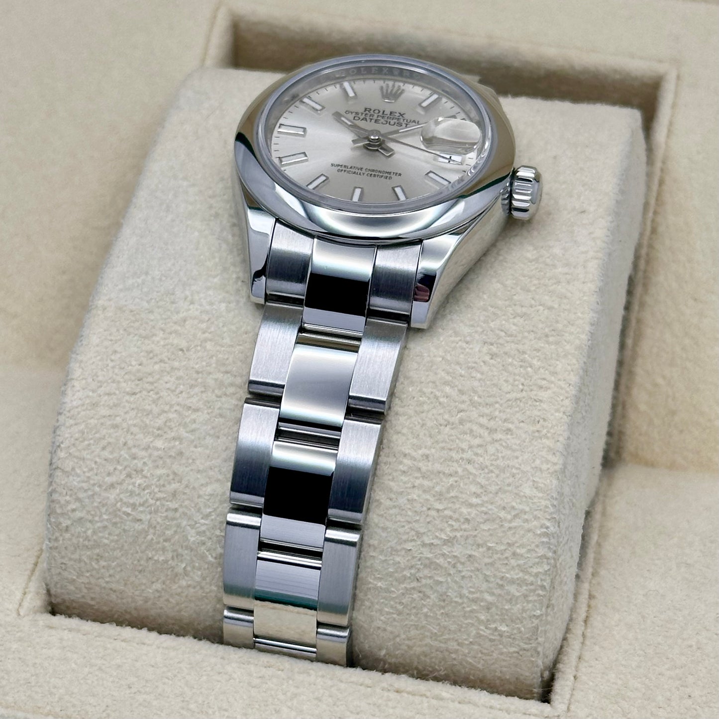 Lady-Datejust 28 Silver Sunburst Dial Ref 279160 2021