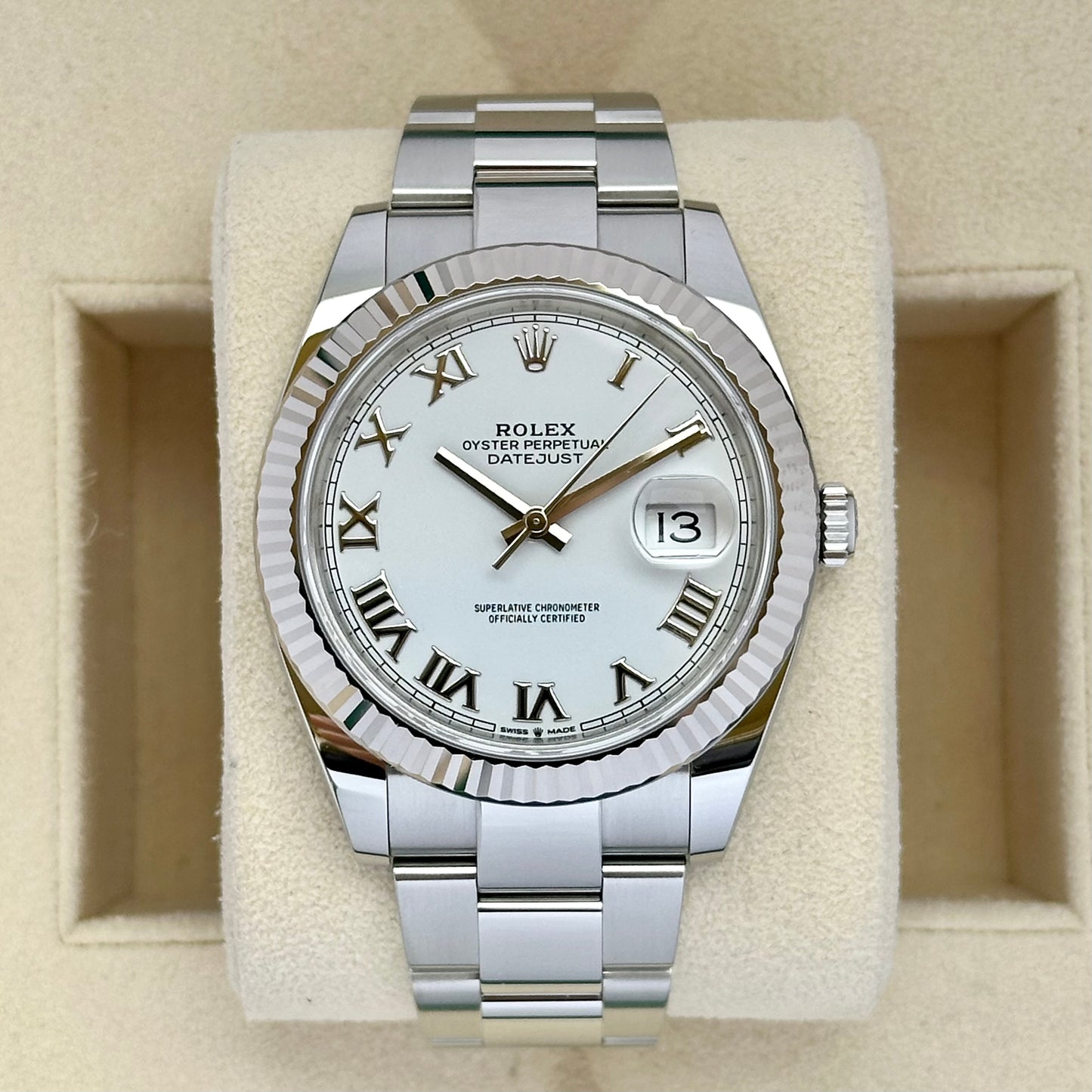 Datejust 41 White Romans Ref 126334 2019