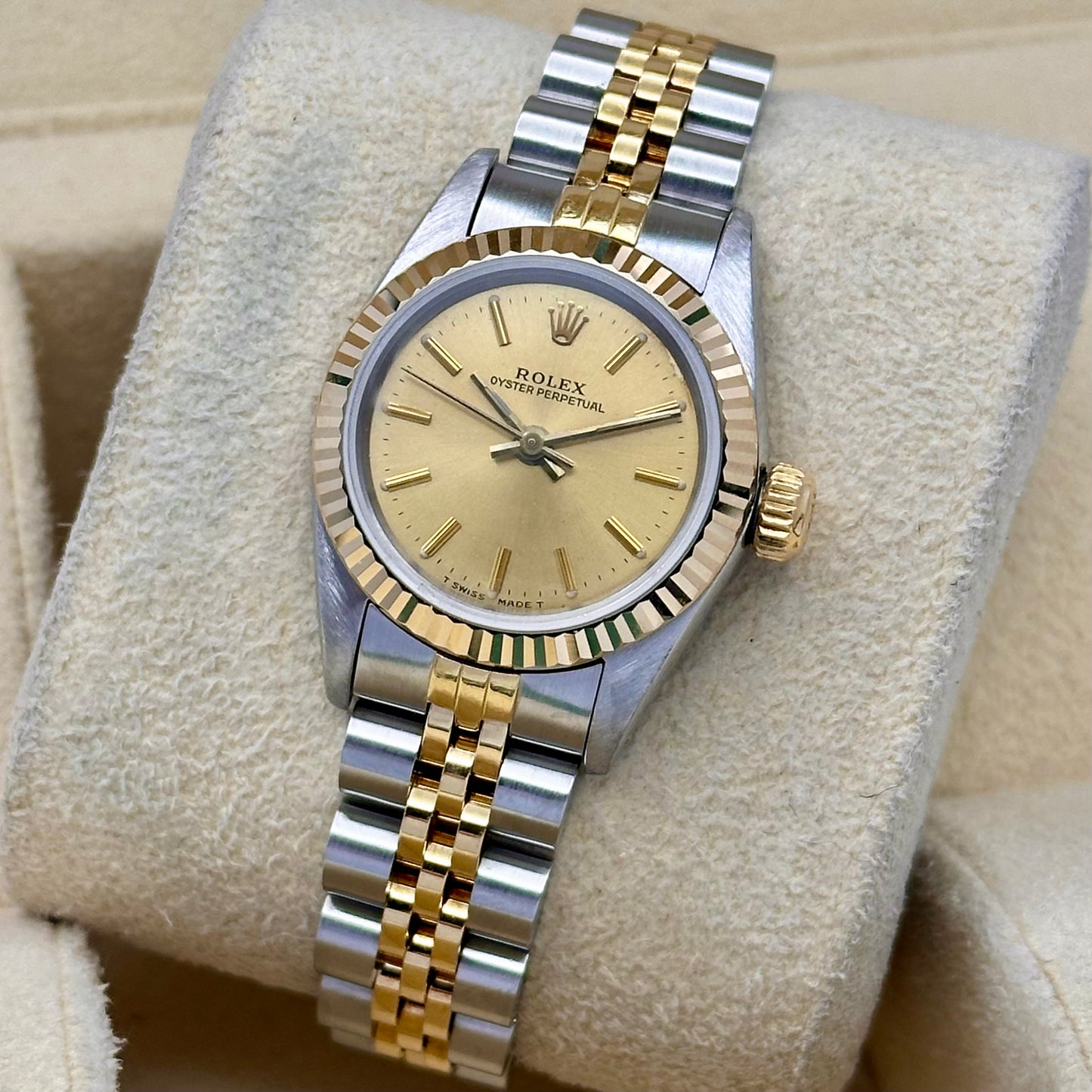 Oyster Perpetual 26 Champagne Dial Ref 67193 1988