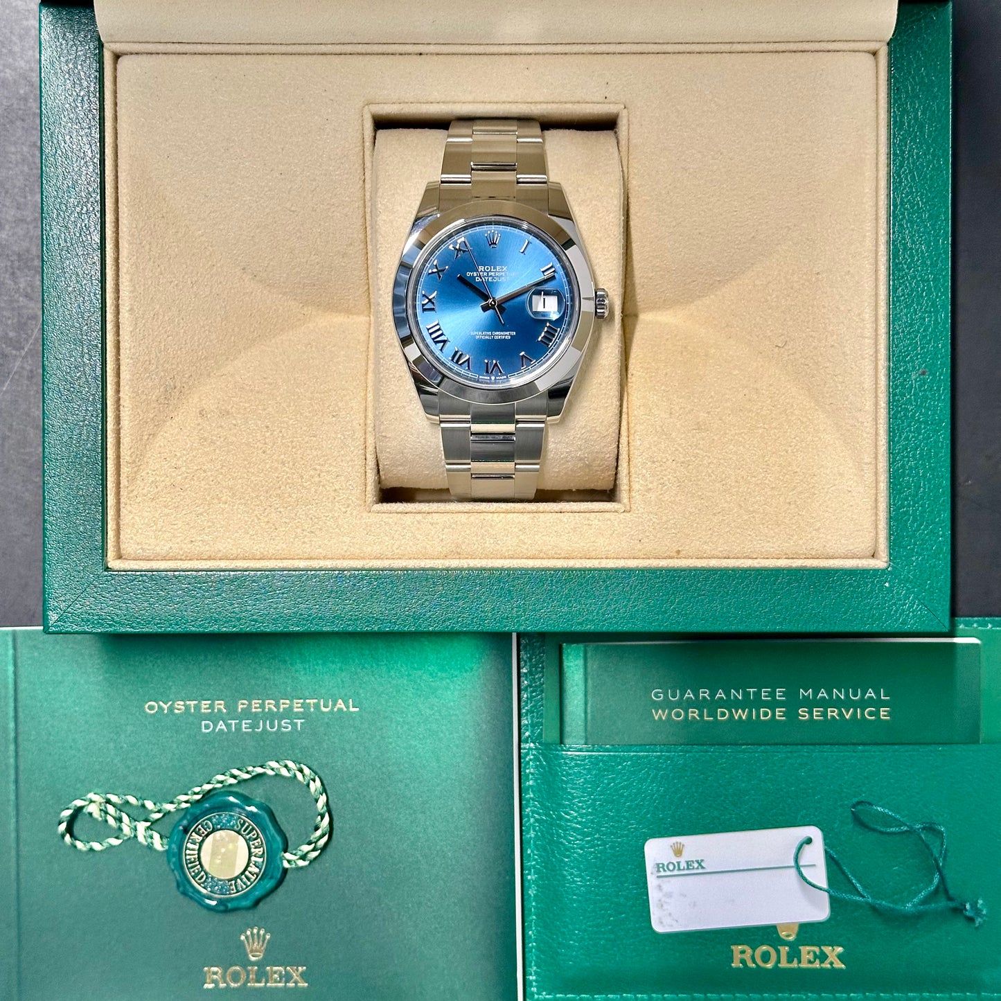 Datejust 41 Azzurro Blue Ref 126300 2020