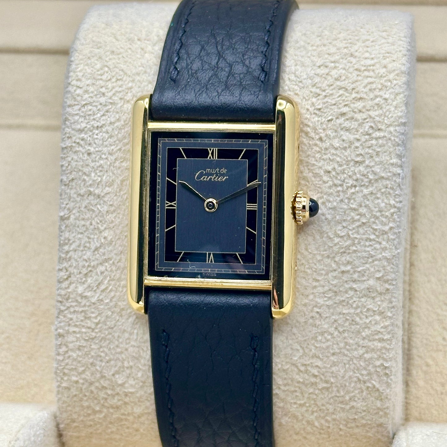 Tank Must De Cartier Vermeil Grey Romans Ref 6 81006 1990