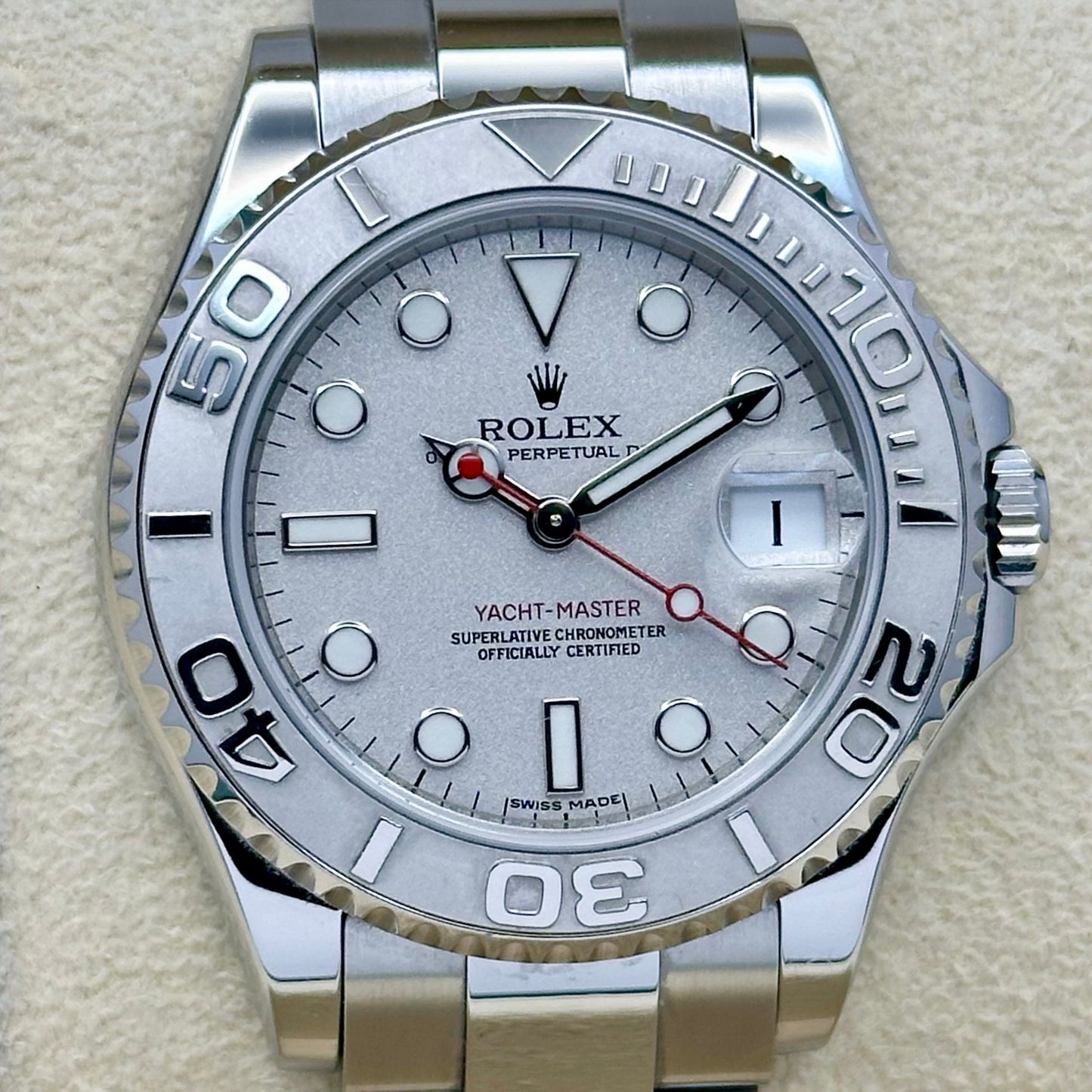 (ON HOLD) Yacht-Master 35 Platinum Dial Ref 168622 2019