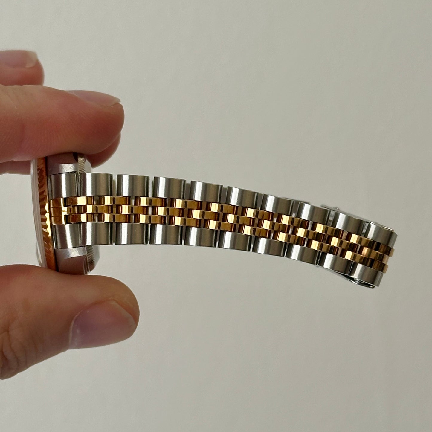 Lady-Datejust 26 White Big Diamond Dial 18K Yellow Gold Ref 69173G 1996