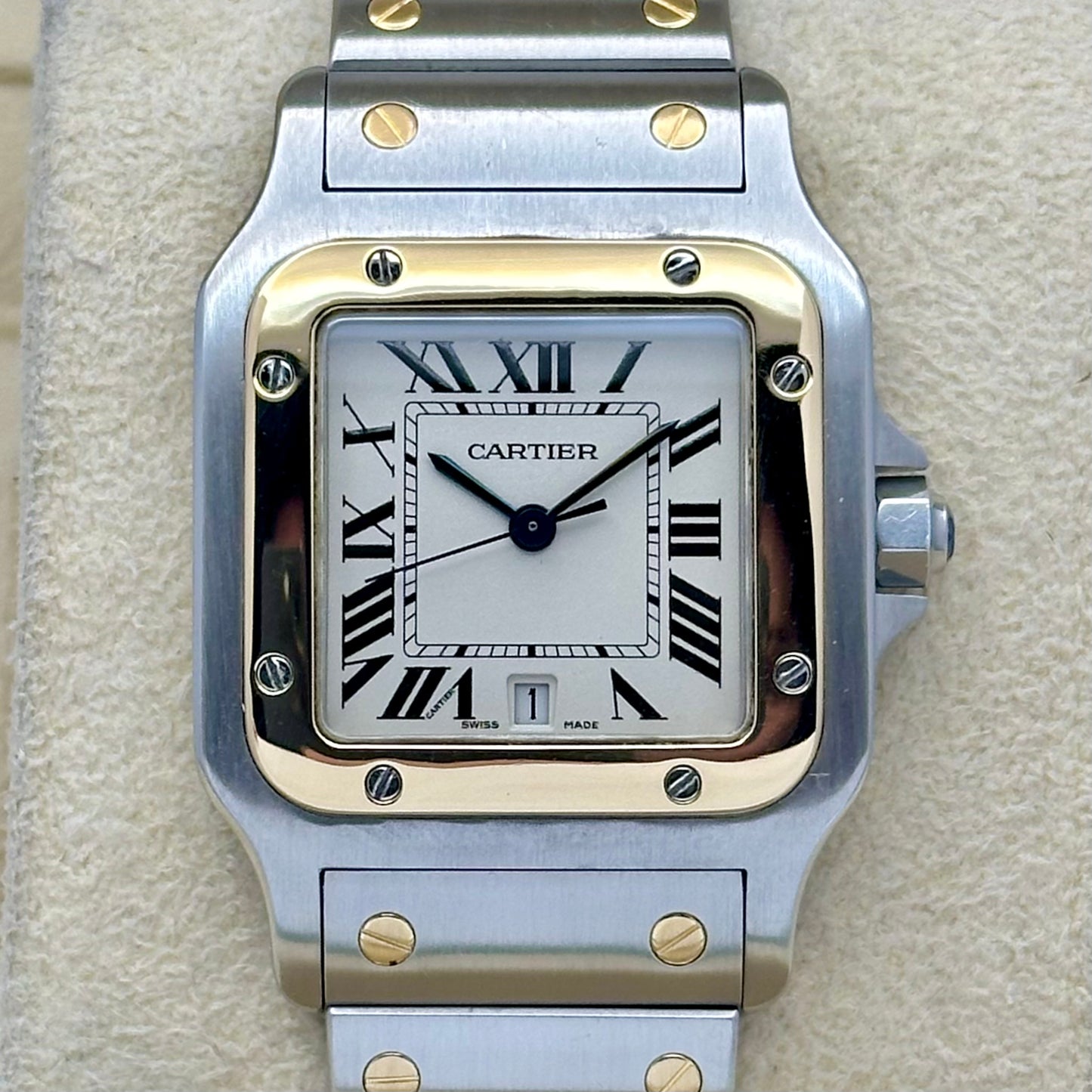 Santos Galbée Large 18K Yellow Gold Two Tone Ref 1566