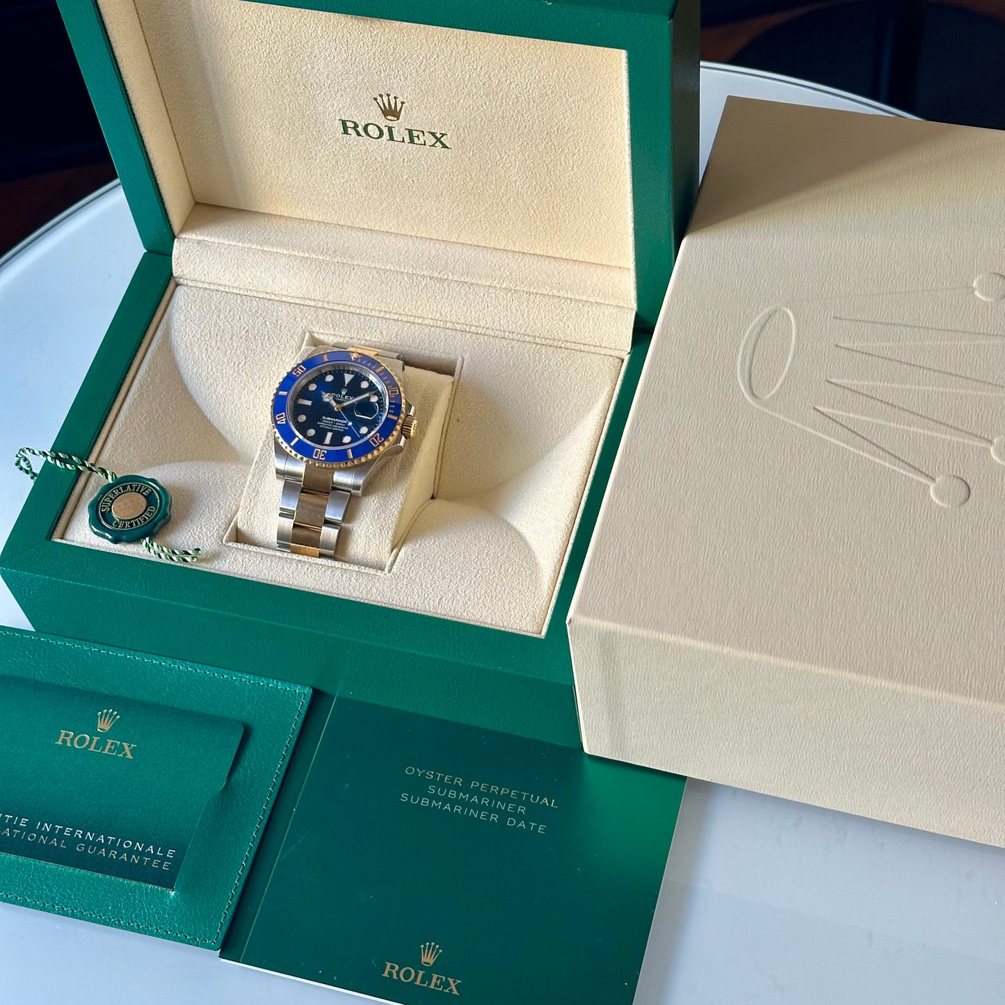 Submariner Date Bluesy 18K Yellow Gold Ref 126613LB 2022