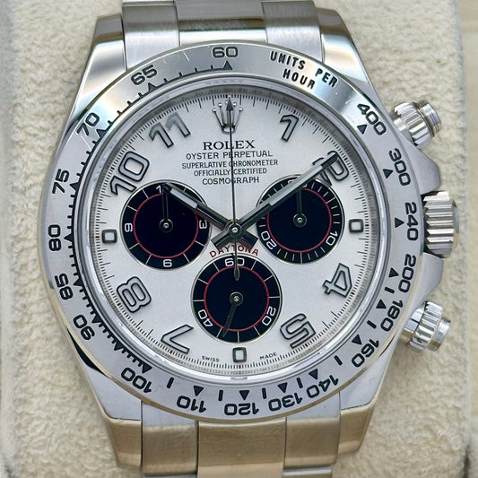 Cosmograph Daytona Panda Racing Dial Ref 18K White Gold 116509