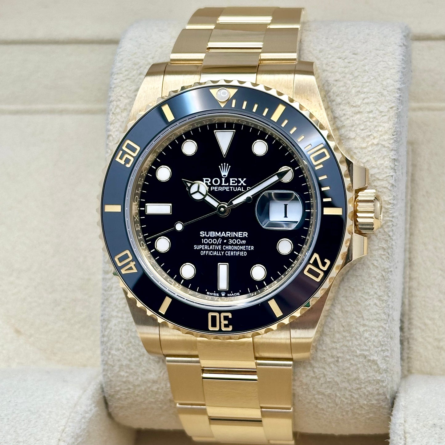 Submariner Date Black Ceramic 18K Yellow Gold Ref 126618LN 2023