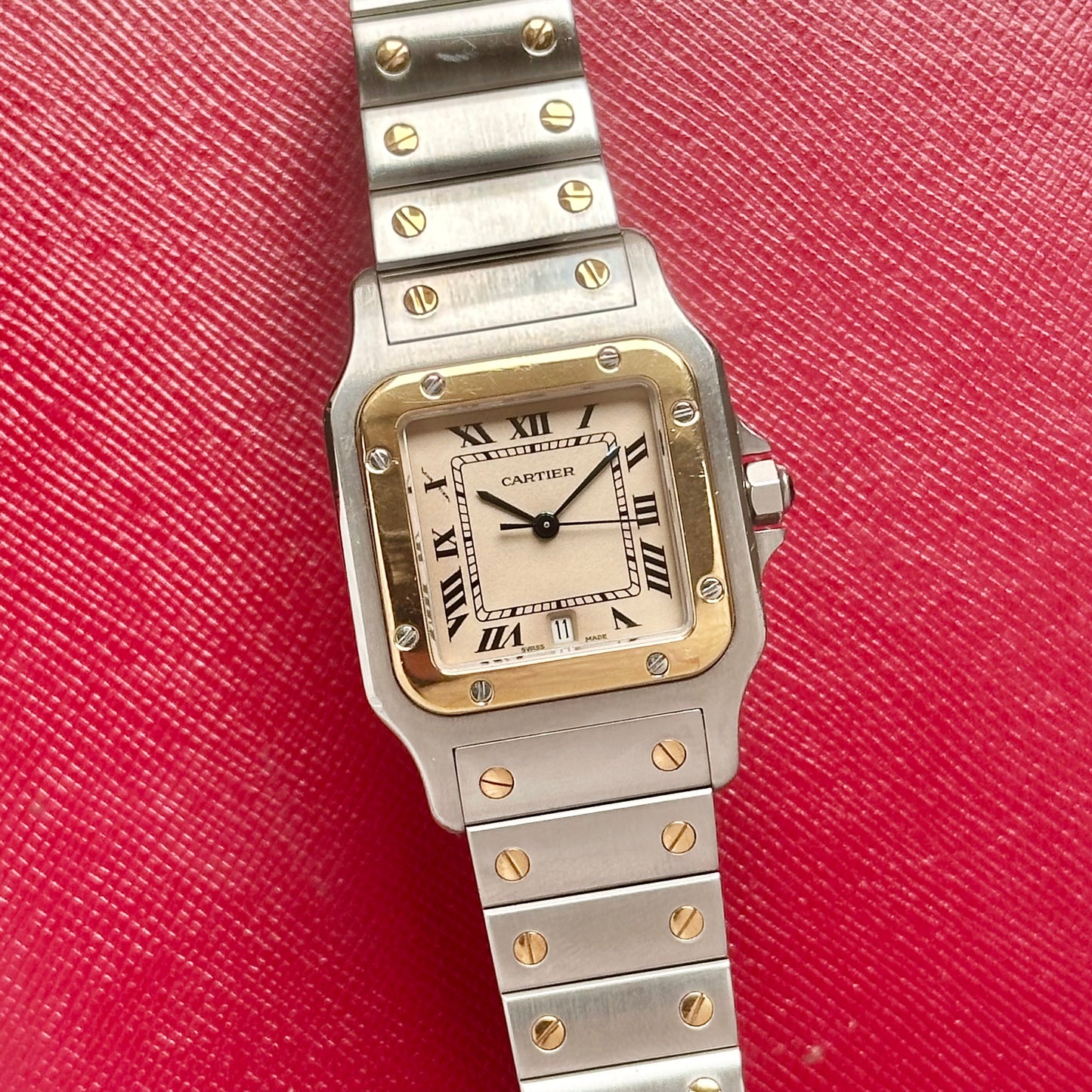 Santos Galbee Large 18K Yellow Gold Two Tone Ref W20011C4 1991