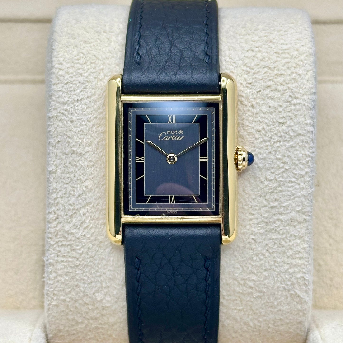Tank Must De Cartier Vermeil Grey Romans Ref 6 81006 1990