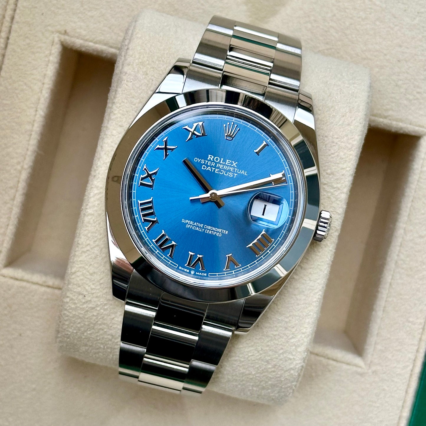 Datejust 41 Azzurro Blue Ref 126300 2020