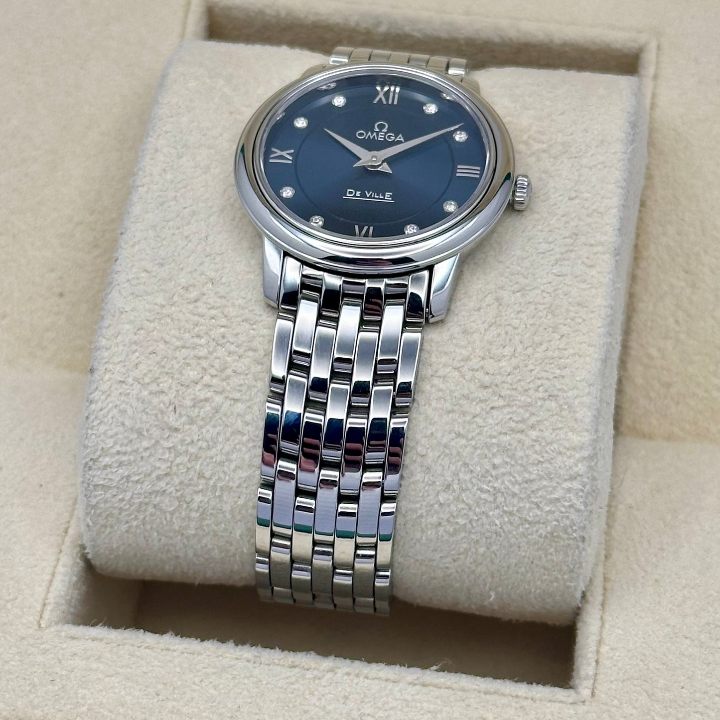 De Ville Prestige Ladies Blue Diamond Ref 424.10.27.60.53.001 2024