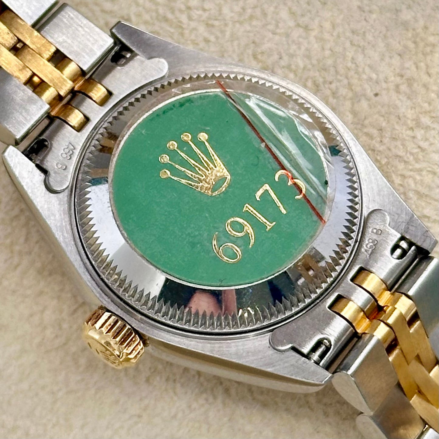 Lady-Datejust 26 Champagne Big Diamond Ref 69173 New Old Stock