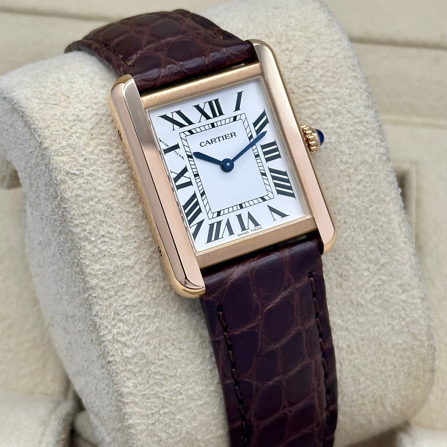 Tank Solo White Romans 18K Rose Gold Ref W5200024 2021