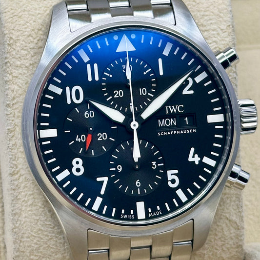 Pilot’s Chronograph 43 Black Dial Ref IW377710 2019