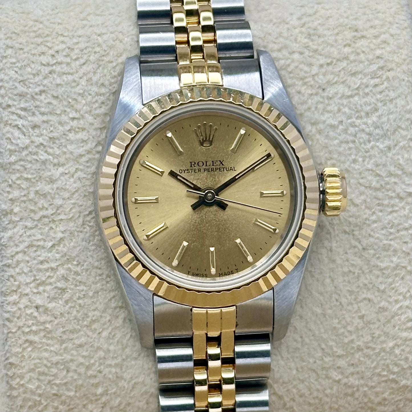 Oyster Perpetual 26 Champagne Dial Ref 67193 1988