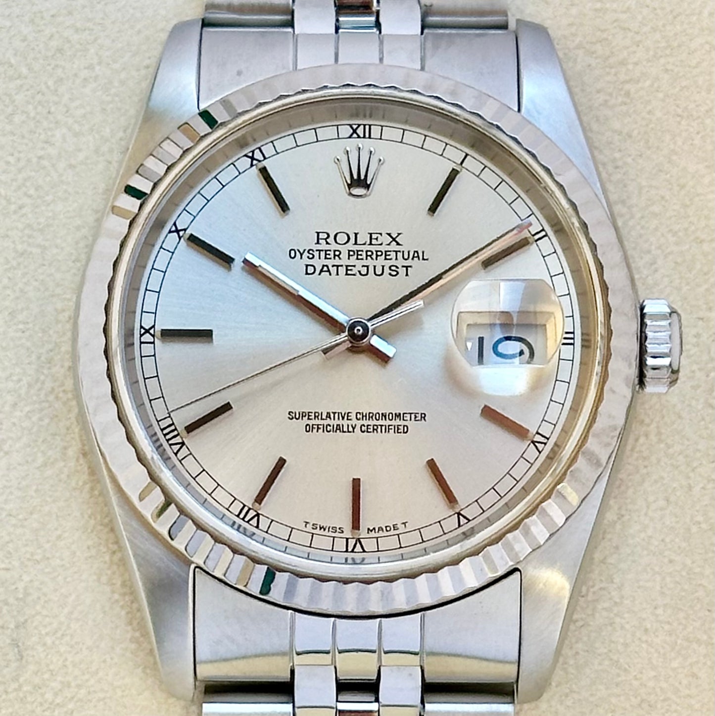 Datejust 36 Silver Ref 16234 1989