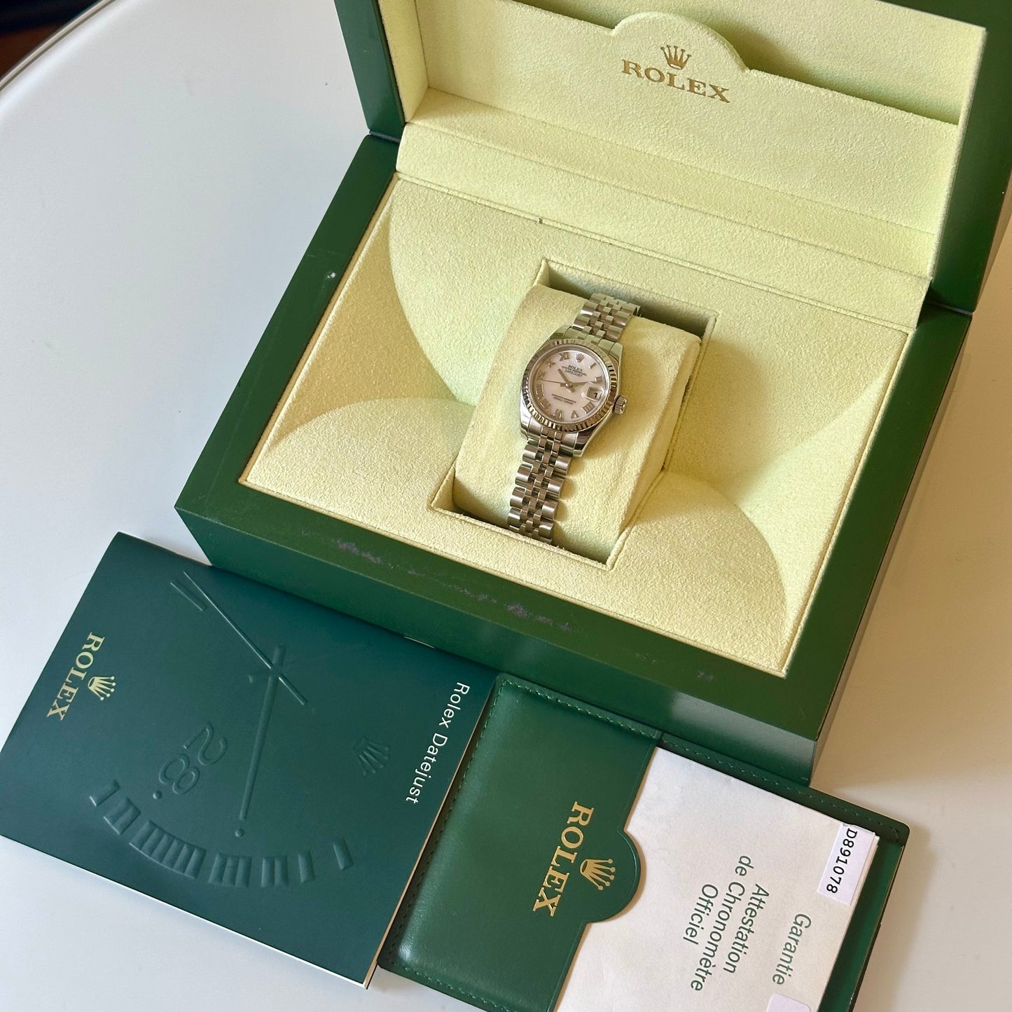 Lady-Datejust 26 Mother Of Pearl Dial Ref 179174