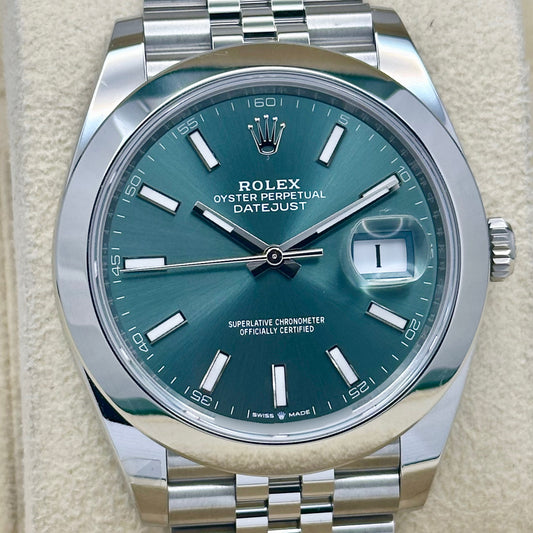 Datejust 41 Mint Green Jubilee Ref 126300 2025
