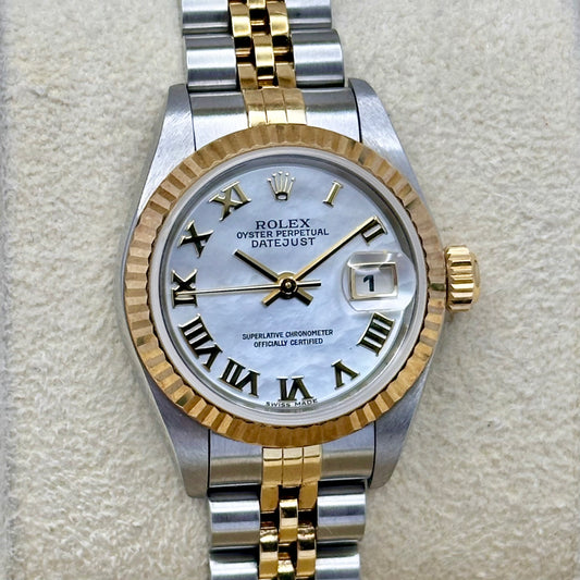 (ON HOLD) Lady-Datejust 26 Mother Of Pearl Romans Ref 79173 2002