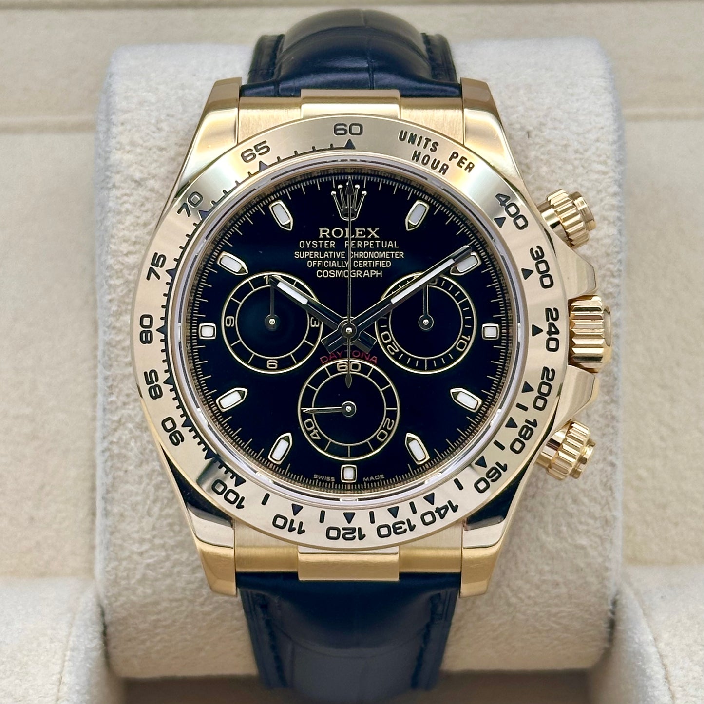 Cosmograph Daytona 18K Yellow Gold Black Ref 116518 2014
