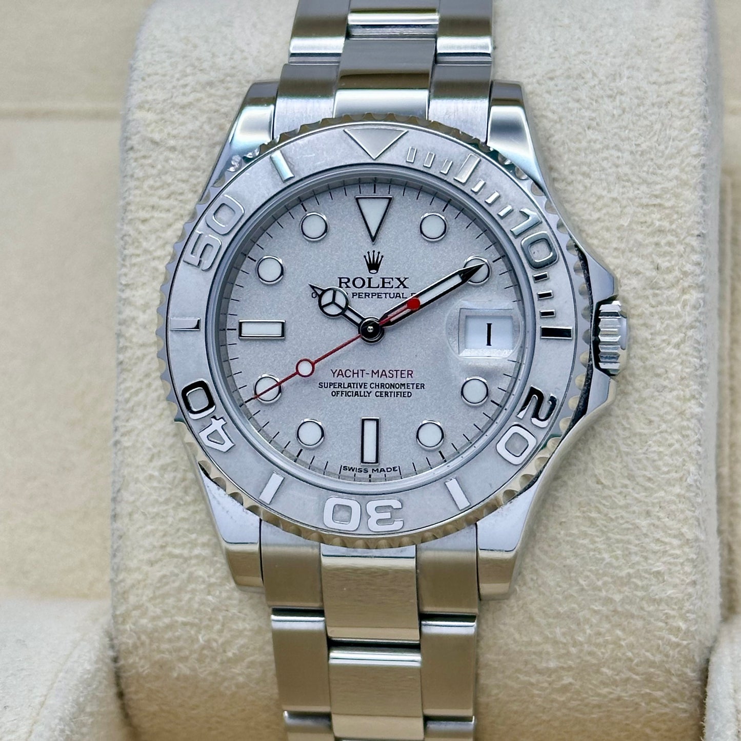 (ON HOLD) Yacht-Master 35 Platinum Dial Ref 168622 2019