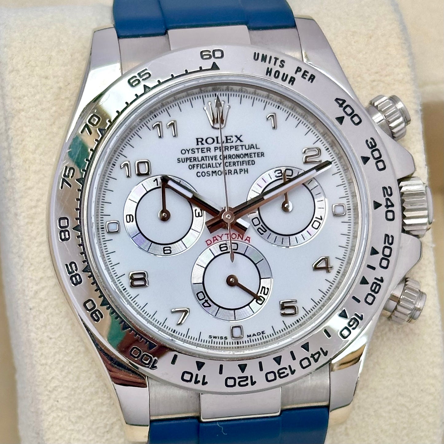 Cosmograph Daytona 18K White Gold Ref 116519 2019 RSC