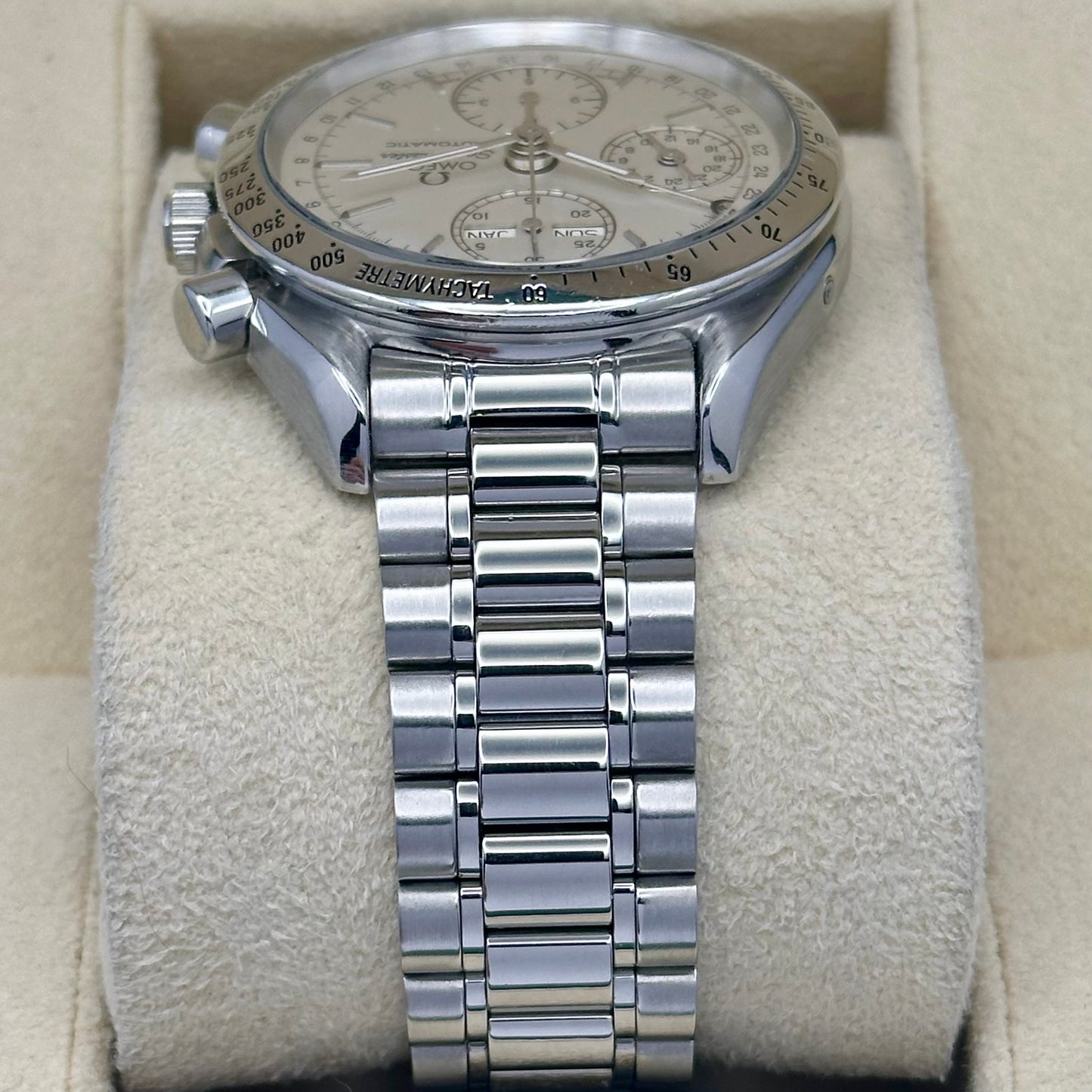 Speedmaster Day Date White Dial Ref 3521.30 1990