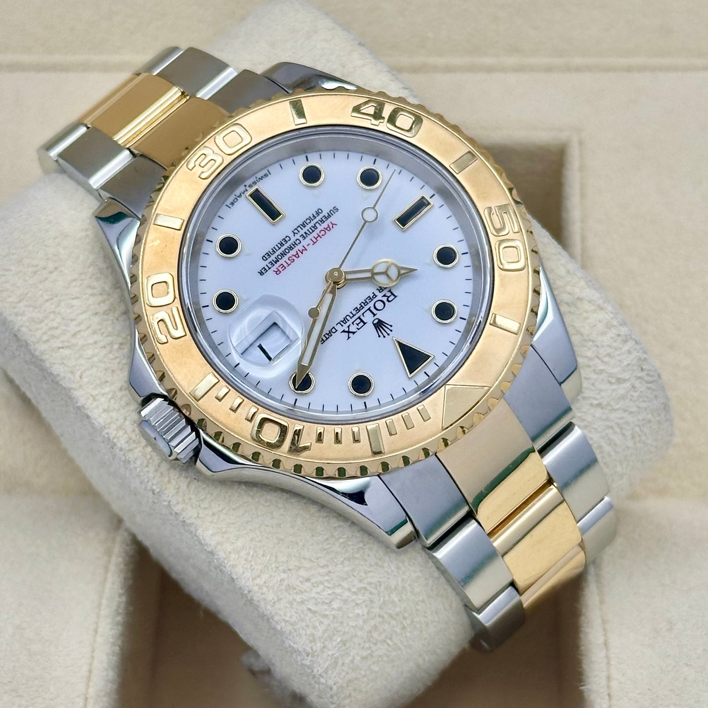 Yacht-Master 40 White Onyx Dial 18K Yellow Gold Ref 16623 2024 RSC