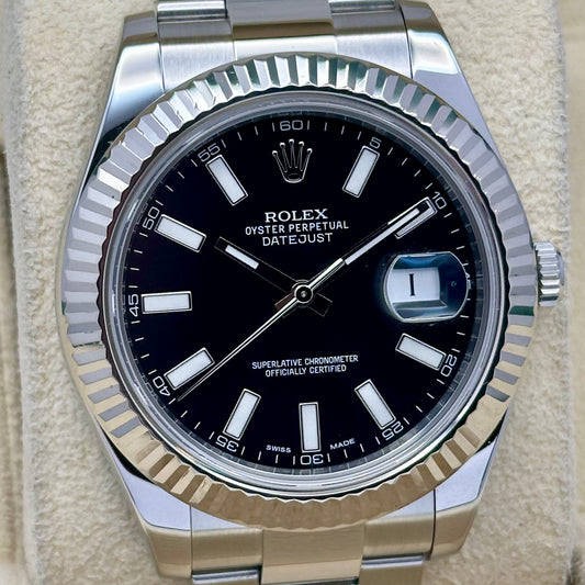 Datejust 41 II Black Dial Ref 116334 2013