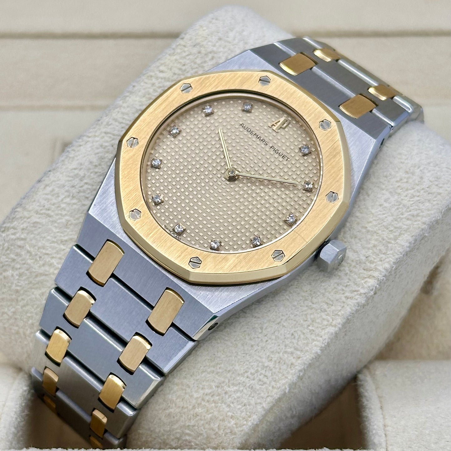 Royal Oak Champagne Diamond 18K Yellow Gold Two Tone Ref 56303SA 1990