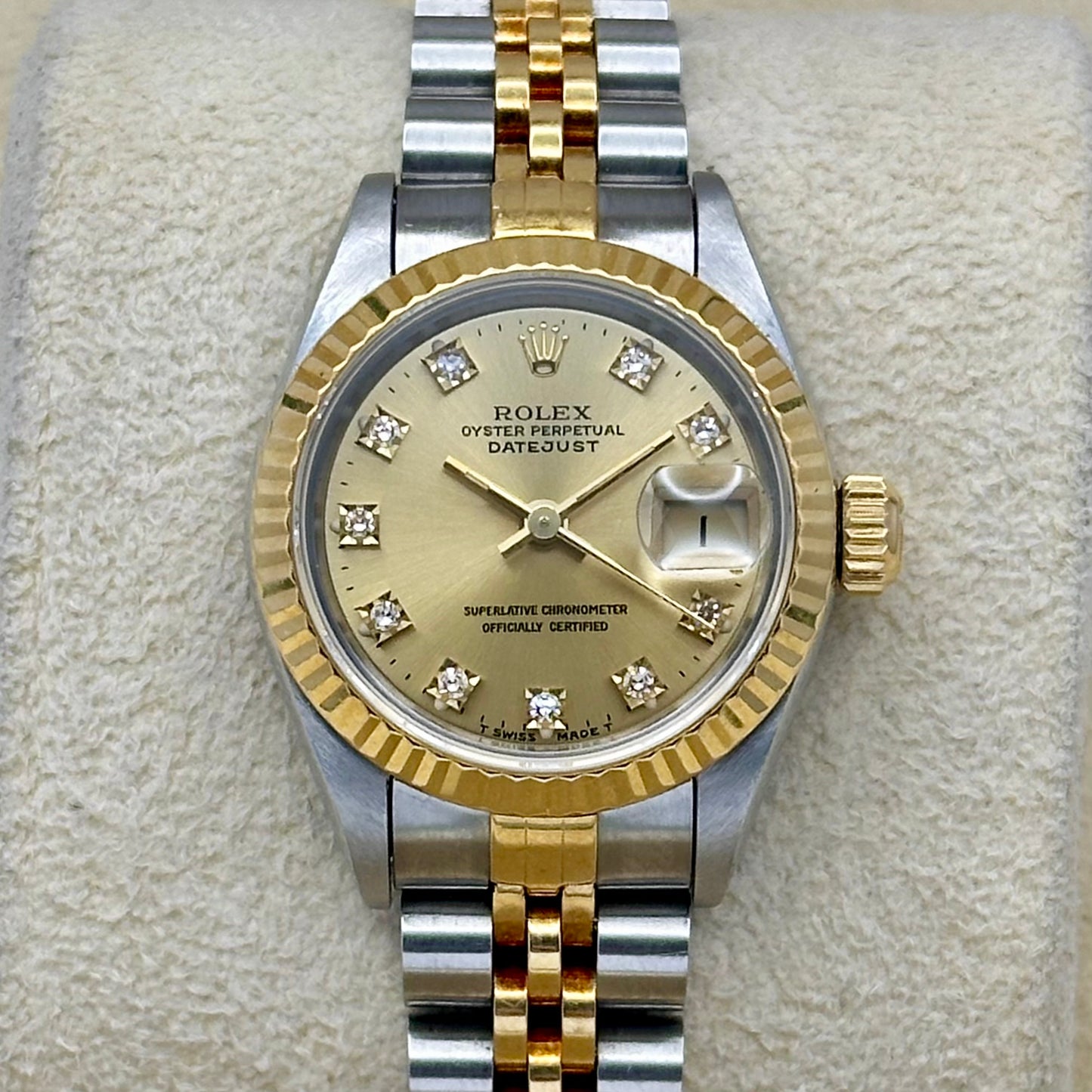 Lady-Datejust 26 Champagne Diamond Ref 69173G