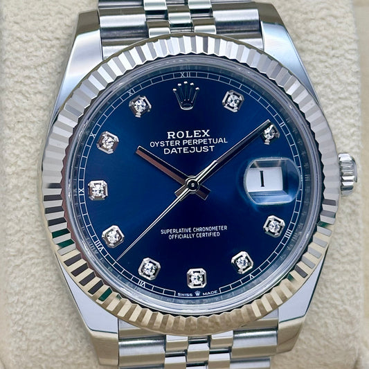Datejust 41 Blue Diamond Ref 126334 2024