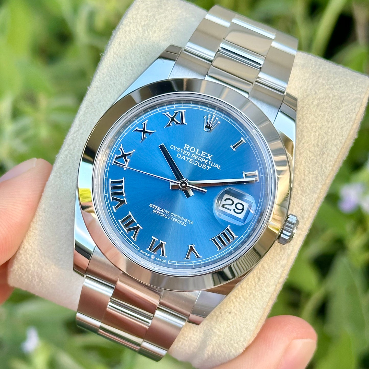 Datejust 41 Azzurro Blue Ref 126300 2023