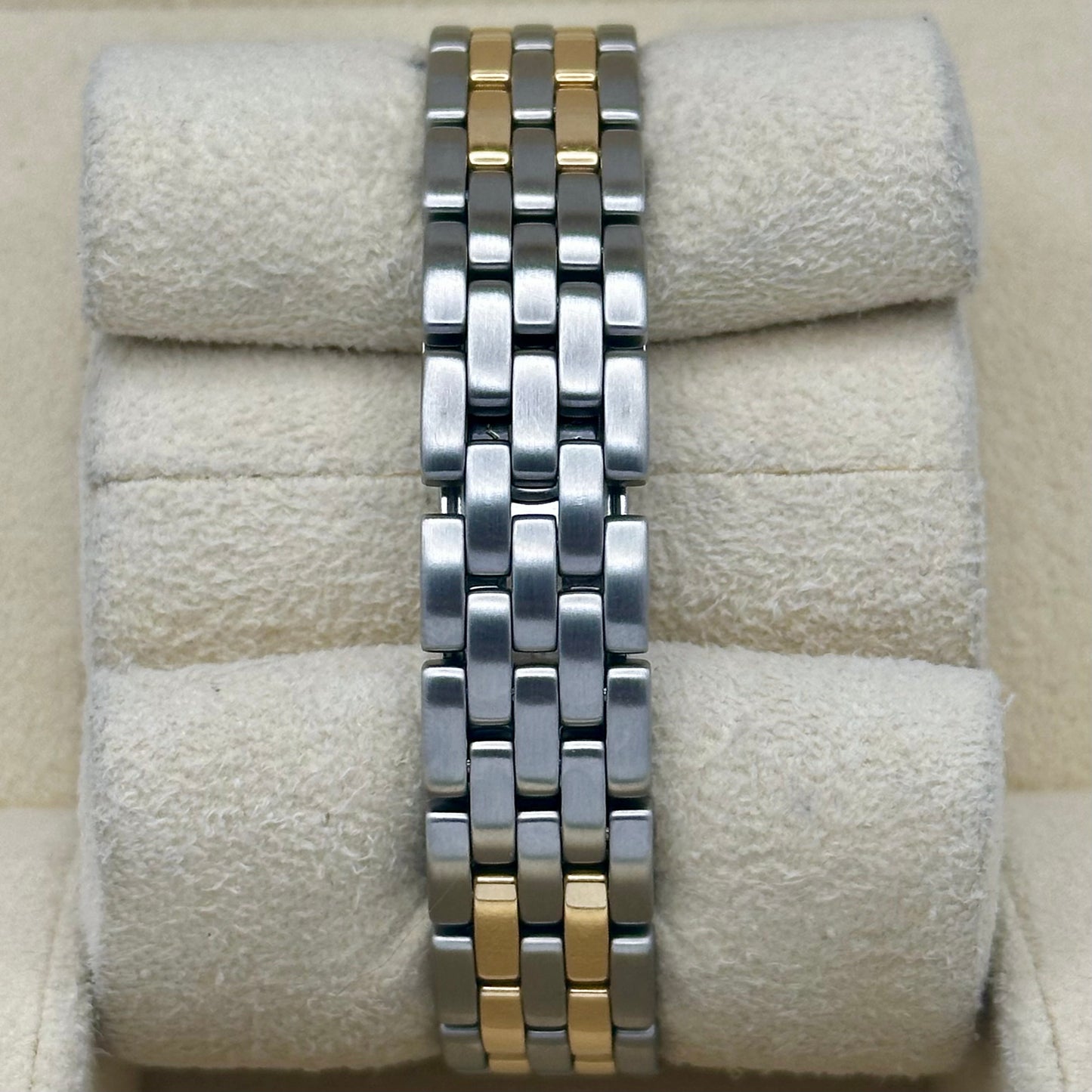 Panthére Small Two Row 18K Yellow Gold White Romans Ref 1120