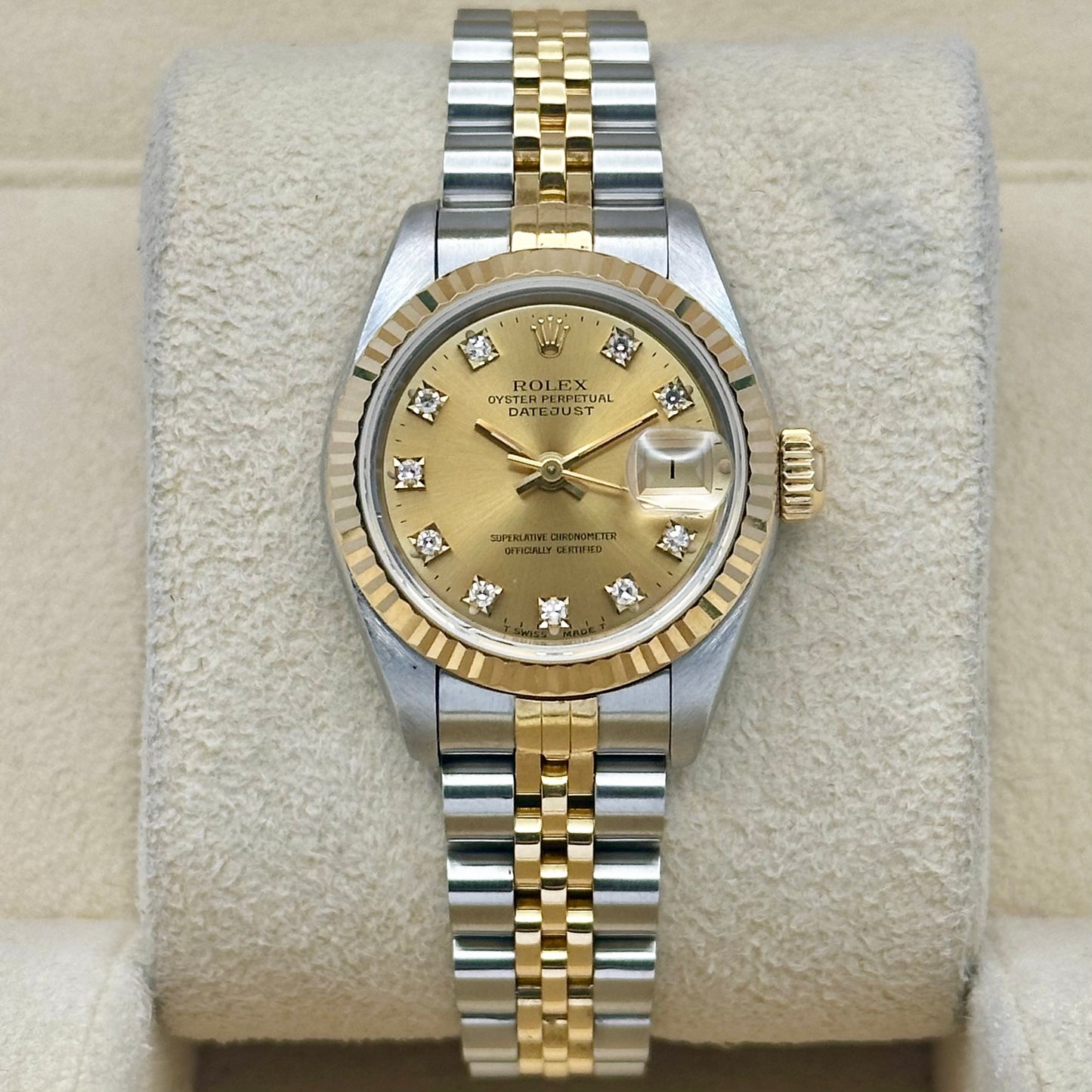 Lady-Datejust 26 Champagne Diamond Ref 69173G