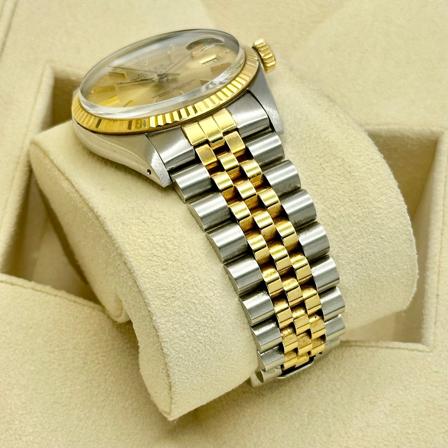 Datejust 36 Champagne Two Tone Ref 16013 1986