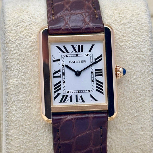 Tank Solo White Romans 18K Rose Gold Ref W5200024 2021