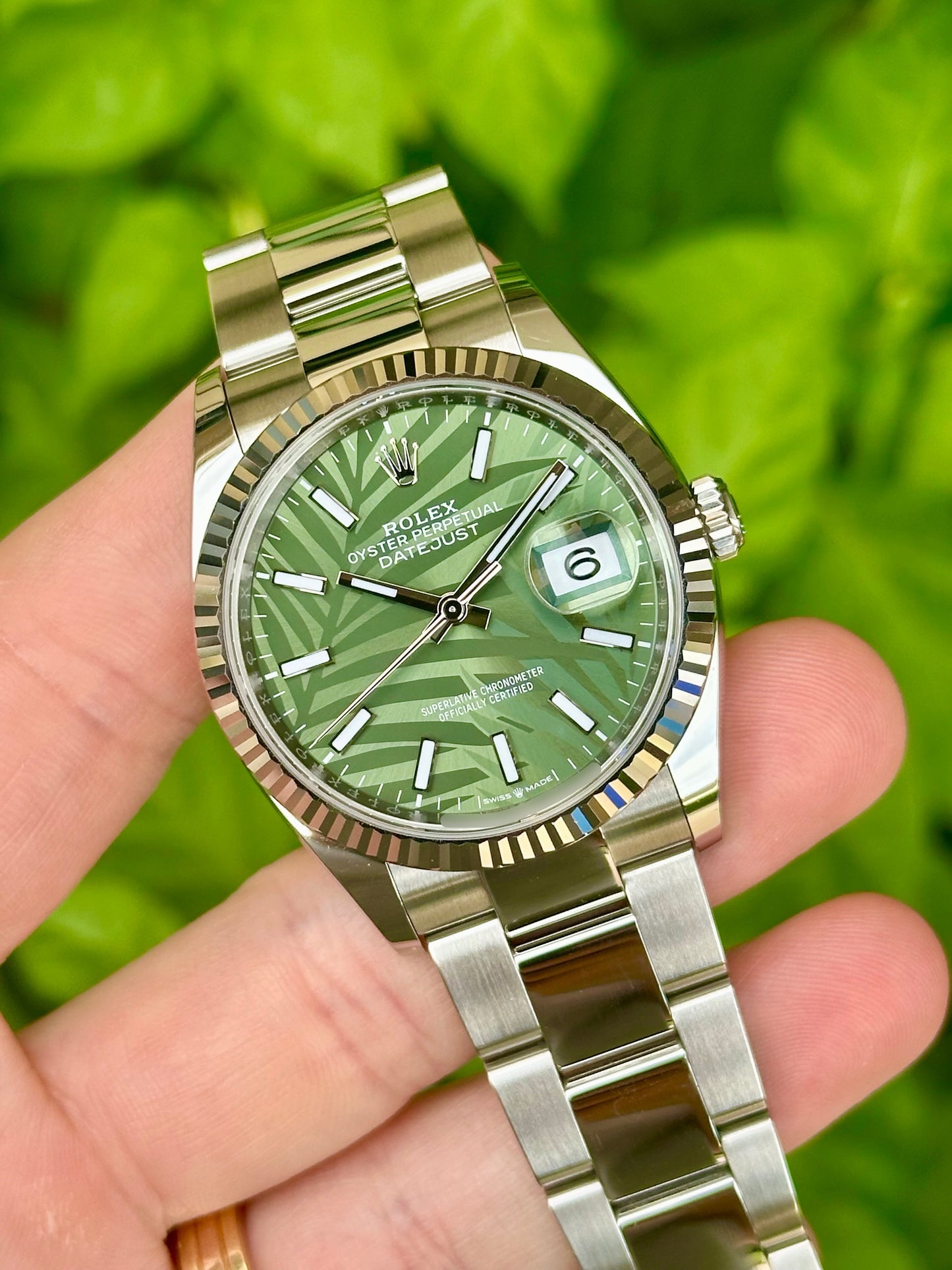 Datejust 36 Palm Motif Ref 126234 2022