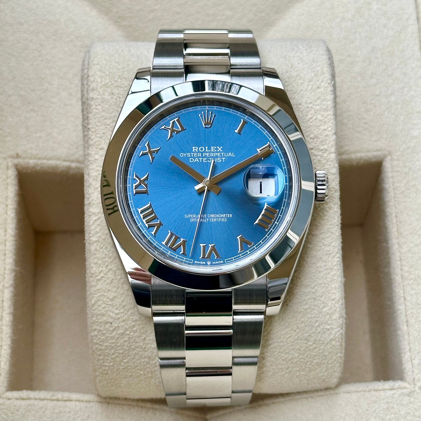 Datejust 41 Azzurro Blue Ref 126300 2020