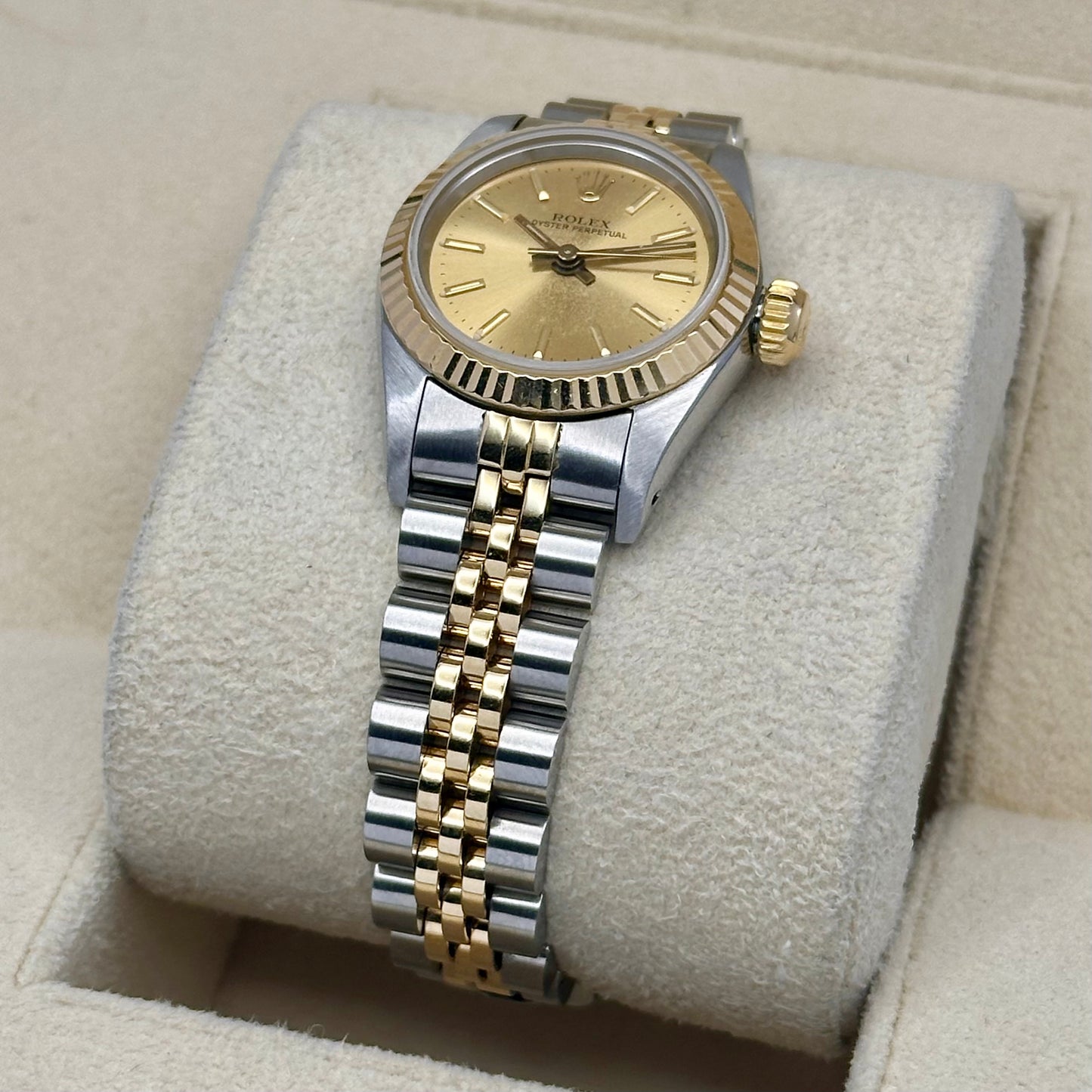 Oyster Perpetual 26 Champagne Dial Ref 67193 1988