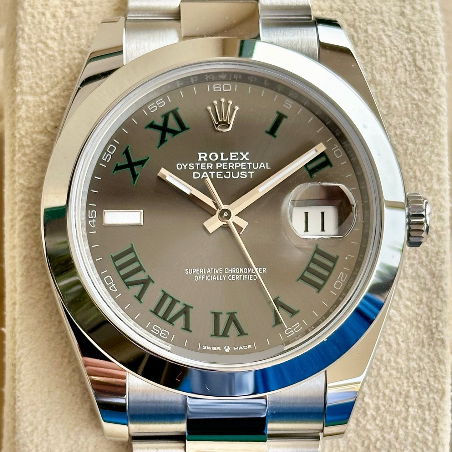 Datejust Wimbledon Dial Ref 126300 41MM 2023