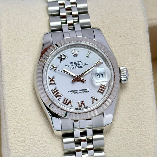 Lady-Datejust 26 White Romans Ref 179174 2016