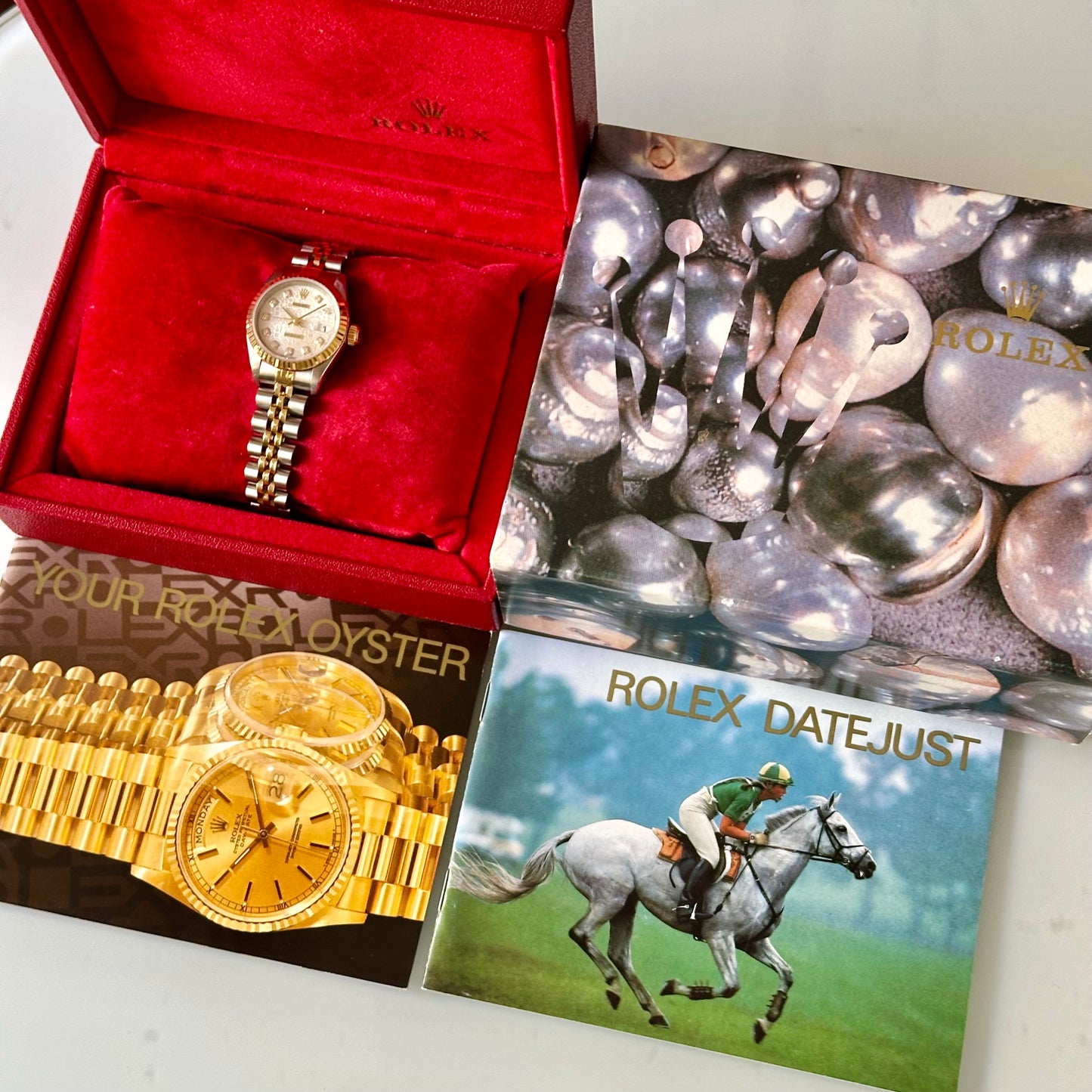 Lady-Datejust 26 Ivory Anniversary Big Diamond Ref 69173 1995
