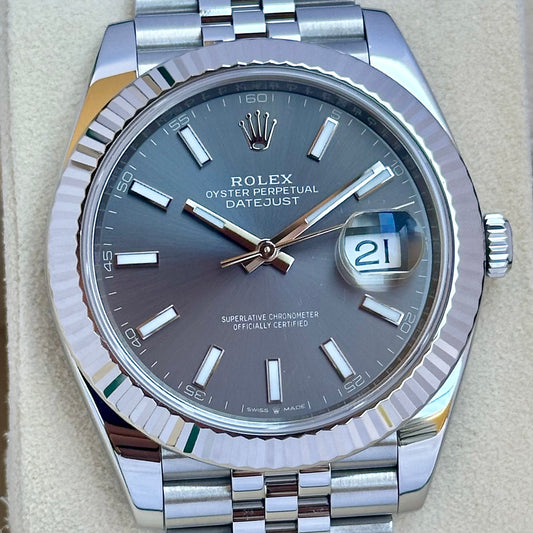 Datejust 41 Rhodium Ref 126334 2018