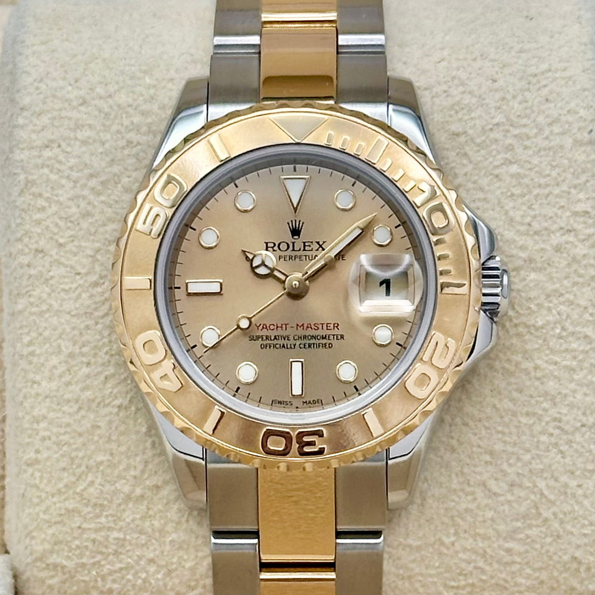 Lady Yacht-Master 29 Champagne 18K Yellow Gold Ref 169623 2006