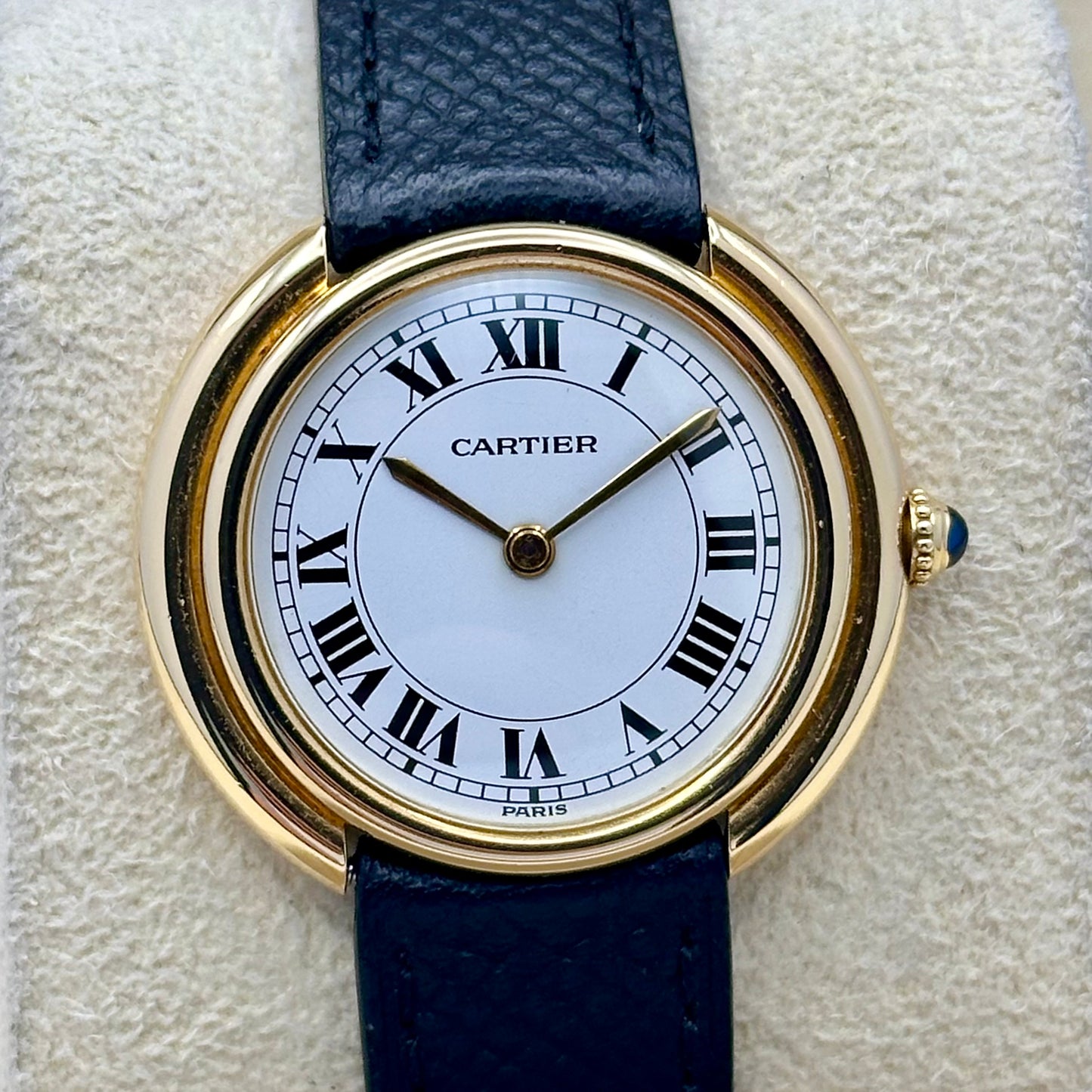 Vendome LM 18K Yellow Gold White Romans Ref 78090 1980