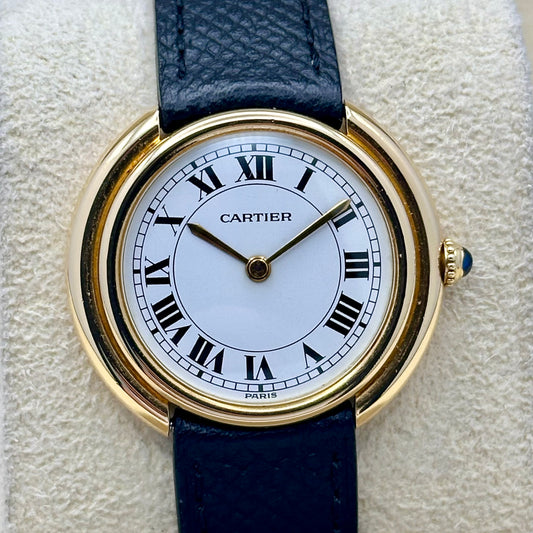 Vendome LM 18K Yellow Gold White Romans Ref 78090 1980