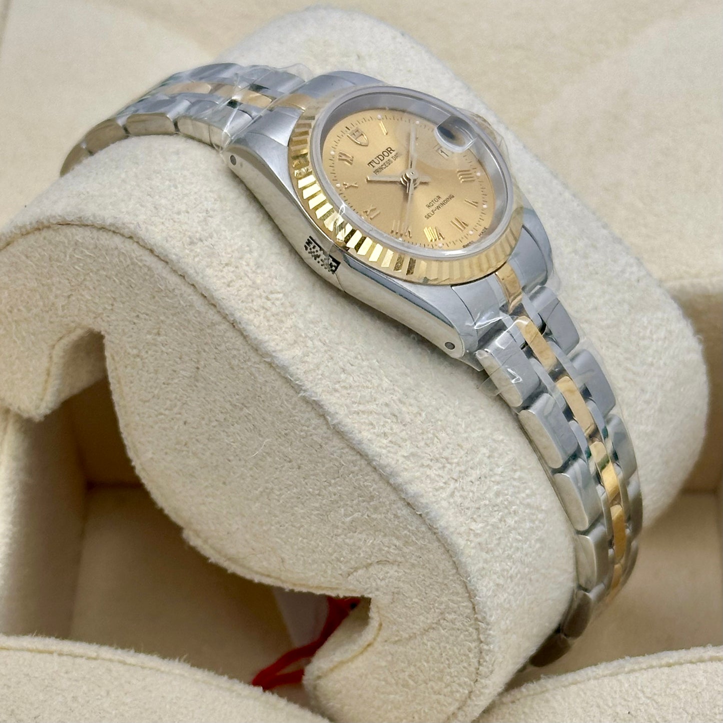 Tudor Princess Date 18K Yellow Gold Champagne Romans Ref 92413 2025